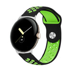 Cinturino in silicone con fibbia rovesciata bicolore, For Google Pixel Watch 4 / 3 / 2 / 1 41mm