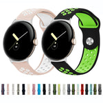Cinturino in silicone con fibbia rovesciata bicolore, For Google Pixel Watch 4 / 3 / 2 / 1 41mm