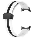 Cinturino in silicone con fibbia pieghevole bicolore, For Google Pixel Watch 4 / 3 / 2 / 1 41mm