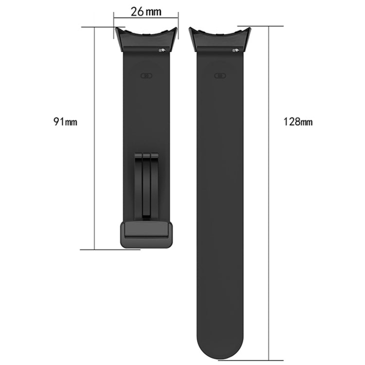 Cinturino in silicone con fibbia pieghevole bicolore, For Google Pixel Watch 4 / 3 / 2 / 1 41mm