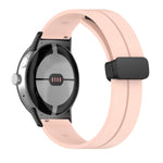 Cinturino in silicone con fibbia pieghevole in tinta unita, For Google Pixel Watch 4 / 3 / 2 / 1 41mm