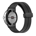Cinturino in silicone con fibbia pieghevole in tinta unita, For Google Pixel Watch 4 / 3 / 2 / 1 41mm