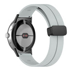 Cinturino in silicone con fibbia pieghevole in tinta unita, For Google Pixel Watch 4 / 3 / 2 / 1 41mm