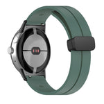 Cinturino in silicone con fibbia pieghevole in tinta unita, For Google Pixel Watch 4 / 3 / 2 / 1 41mm