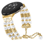 Cinturino per orologio mezzo braccialetto di perle, For Google Pixel Watch 4 / 3 / 2 / 1 41mm