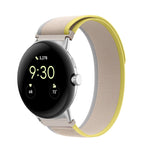 Cinturino per orologio in nylon con connettore argento, For Google Pixel Watch 4 / 3 / 2 / 1 41mm