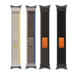 Cinturino per orologio in nylon con connettore argento, For Google Pixel Watch 4 / 3 / 2 / 1 41mm