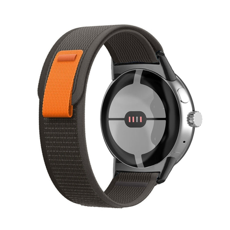 Cinturino per orologio in nylon con connettore nero, For Google Pixel Watch 4 / 3 / 2 / 1 41mm