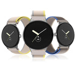 Cinturino per orologio in nylon con connettore nero, For Google Pixel Watch 4 / 3 / 2 / 1 41mm