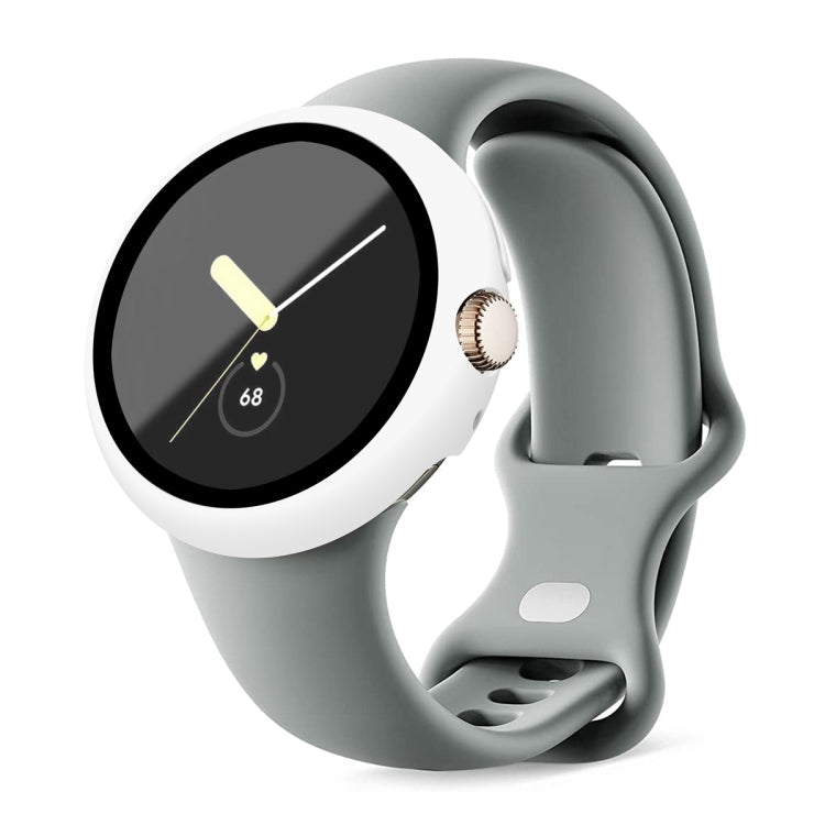 Custodia protettiva per orologio integrata con pellicola temperata con cornice per PC smerigliata, For Google Pixel Watch
