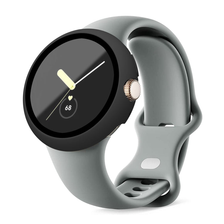 Custodia protettiva per orologio integrata con pellicola temperata con cornice per PC smerigliata, For Google Pixel Watch
