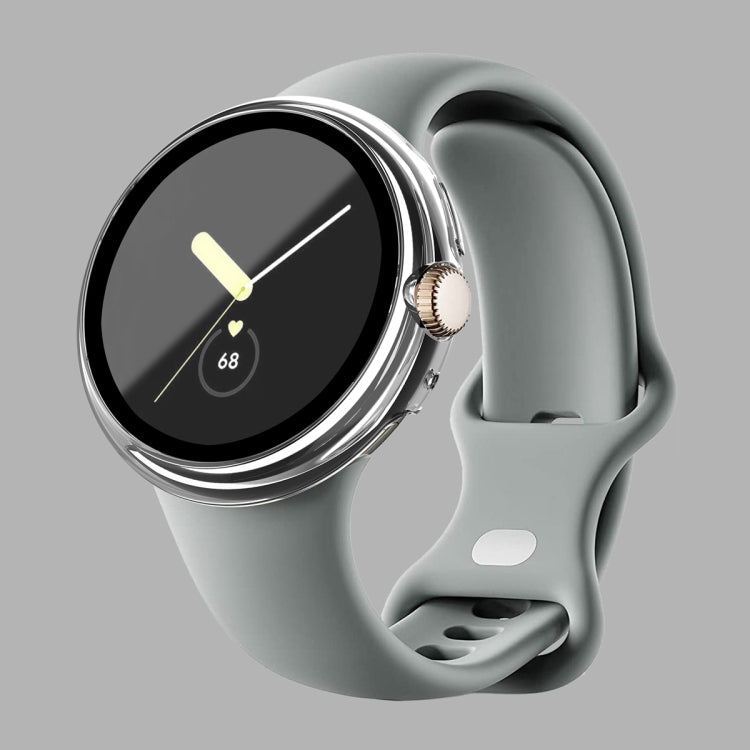 Custodia protettiva per orologio integrata con pellicola temperata con cornice per PC smerigliata, For Google Pixel Watch