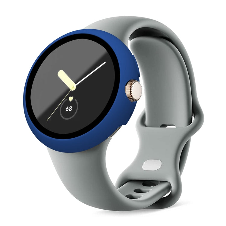 Custodia protettiva per orologio integrata con pellicola temperata con cornice per PC smerigliata, For Google Pixel Watch