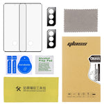 Pellicola in vetro temperato a schermo intero con bordo curvo 2 pezzi 3D con protezione per obiettivo 2 pezzi, For Samsung Galaxy S22+ 5G(ZH), For Samsung Galaxy S22 5G(ZH), For Samsung Galaxy S22 Ultra 5G(ZH)