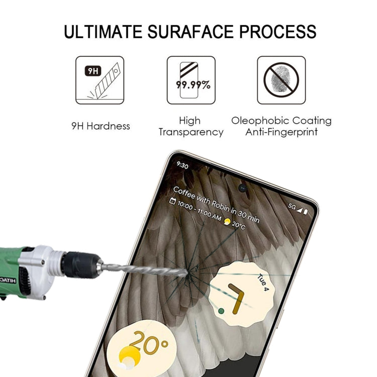Pellicola in vetro temperato a schermo intero con bordo curvo 3D, For Google Pixel 7 Pro (1 PC)