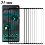 Pellicola in vetro temperato per protezione dello schermo a copertura totale da 25 pezzi, For Google Pixel 6a (25 PCS), For Google Pixel 7 (25 PCS)