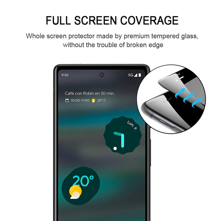 Pellicola in vetro temperato per protezione dello schermo a copertura totale da 25 pezzi, For Google Pixel 6a (25 PCS), For Google Pixel 7 (25 PCS)