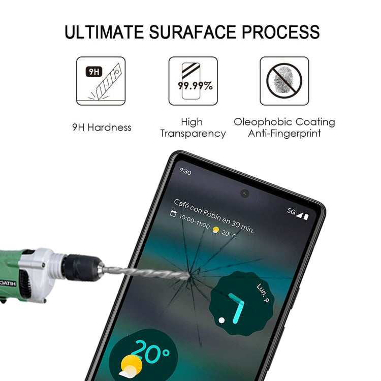 Pellicola in vetro temperato per protezione dello schermo a copertura totale da 25 pezzi, For Google Pixel 6a (25 PCS), For Google Pixel 7 (25 PCS)