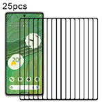 Pellicola in vetro temperato per protezione dello schermo a copertura totale da 25 pezzi, For Google Pixel 6a (25 PCS), For Google Pixel 7 (25 PCS)