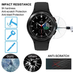 0.26mm 2.5D 9H Pellicola proteggi schermo in vetro temperato per orologio, For Samsung Galaxy Watch4 Classic 46mm, For Samsung Galaxy Watch4 40mm
