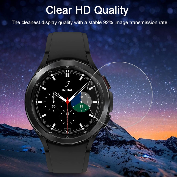 0.26mm 2.5D 9H Pellicola proteggi schermo in vetro temperato per orologio, For Samsung Galaxy Watch4 Classic 46mm, For Samsung Galaxy Watch4 40mm