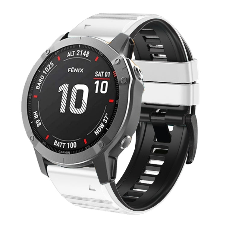 Cinturino in silicone bicolore, For Garmin Fenix 7X / 6X / 5X 26mm