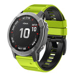 Cinturino in silicone bicolore, For Garmin Fenix 7X / 6X / 5X 26mm