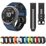 Cinturino in silicone bicolore, For Garmin Fenix 7X / 6X / 5X 26mm
