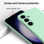 Custodia per telefono in silicone liquido colorato, For Samsung Galaxy S24+ 5G, For Samsung Galaxy S24 5G, For Samsung Galaxy A54 5G