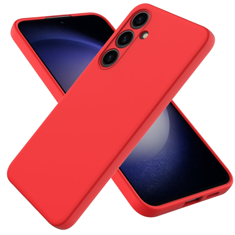 Custodia per telefono in silicone liquido colorato, For Samsung Galaxy S24+ 5G, For Samsung Galaxy S24 5G, For Samsung Galaxy A54 5G