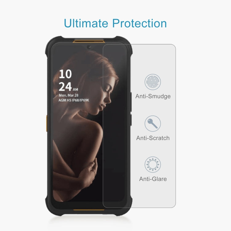 50 pellicole in vetro temperato 0,26 mm 9H 2,5D, For AGM H5 (50 PCS), For Honor Magic 5 Lite (50 PCS), For TECNO Pop 7 Pro (50 PCS), For ZTE Blade V40 Design (50 PCS), For DOOGEE V Max (50 PCS)