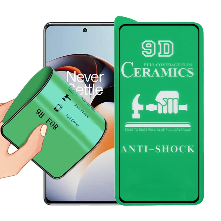 Film ceramico a colla a schermo intero 9D, For OnePlus 11R, For OnePlus Ace 2, For OPPO Find X6, For OPPO Find X6 Pro