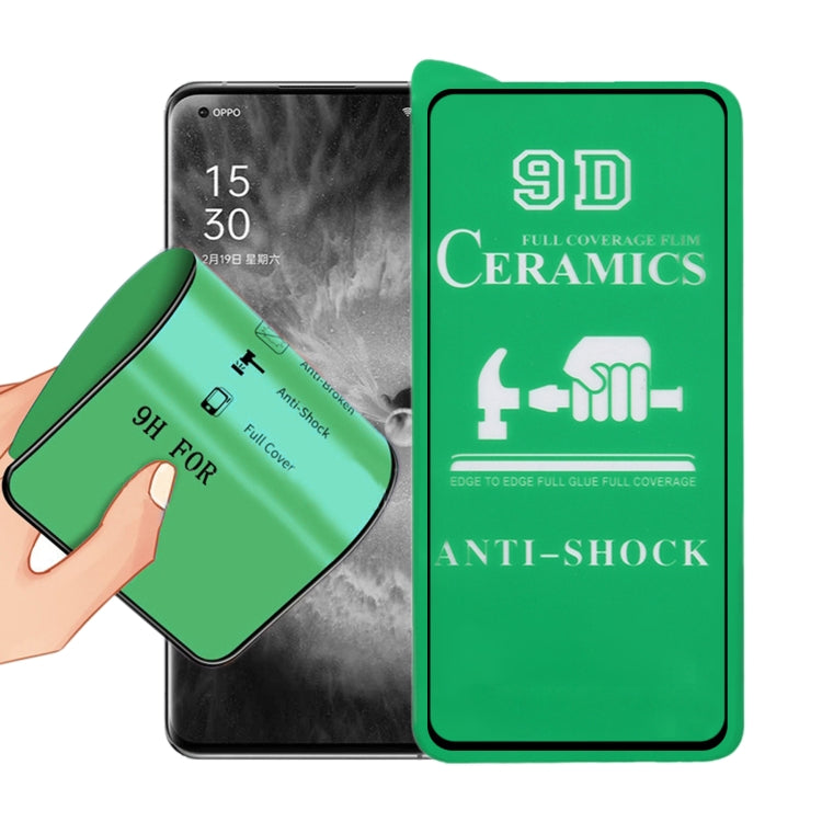 Film ceramico a colla a schermo intero 9D, For OnePlus 11R, For OnePlus Ace 2, For OPPO Find X6, For OPPO Find X6 Pro