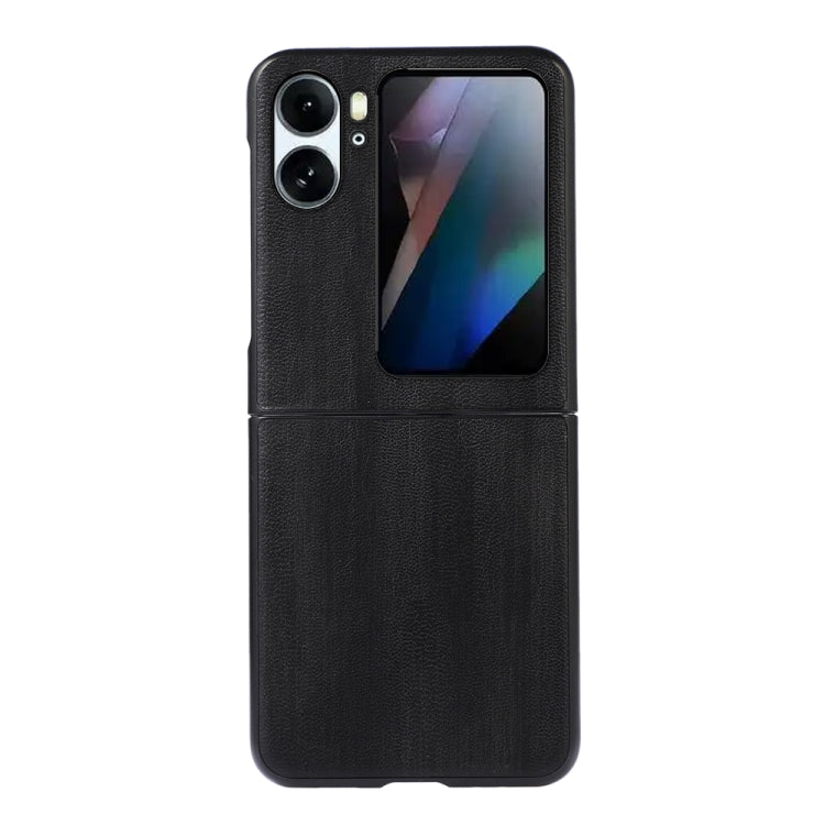 Cassa del telefono dell'unità di elaborazione di struttura della mucca gialla, For OPPO Find N2 Flip, For OPPO Find N2