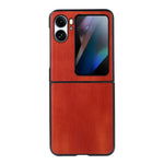 Cassa del telefono dell'unità di elaborazione di struttura della mucca gialla, For OPPO Find N2 Flip, For OPPO Find N2