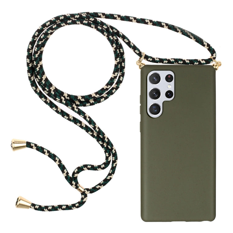 Materiale paglia di grano + custodia protettiva in TPU con cordino, For Samsung Galaxy S23 5G, For Samsung Galaxy S23+ 5G, For Samsung Galaxy S23 Ultra 5G