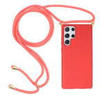 Materiale paglia di grano + custodia protettiva in TPU con cordino, For Samsung Galaxy S23 5G, For Samsung Galaxy S23+ 5G, For Samsung Galaxy S23 Ultra 5G
