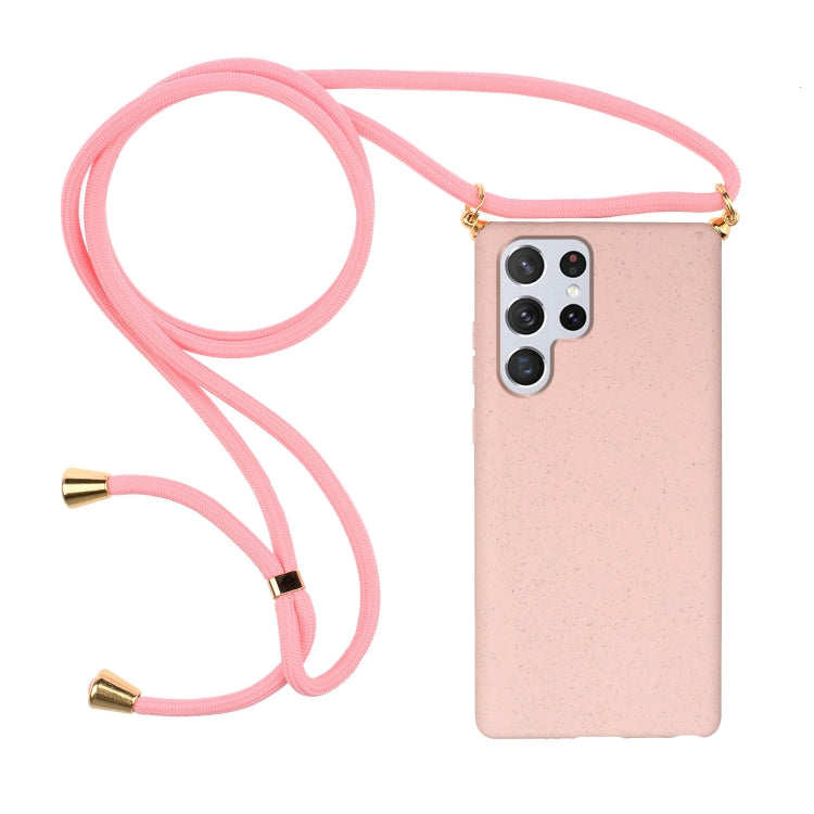 Materiale paglia di grano + custodia protettiva in TPU con cordino, For Samsung Galaxy S23 5G, For Samsung Galaxy S23+ 5G, For Samsung Galaxy S23 Ultra 5G