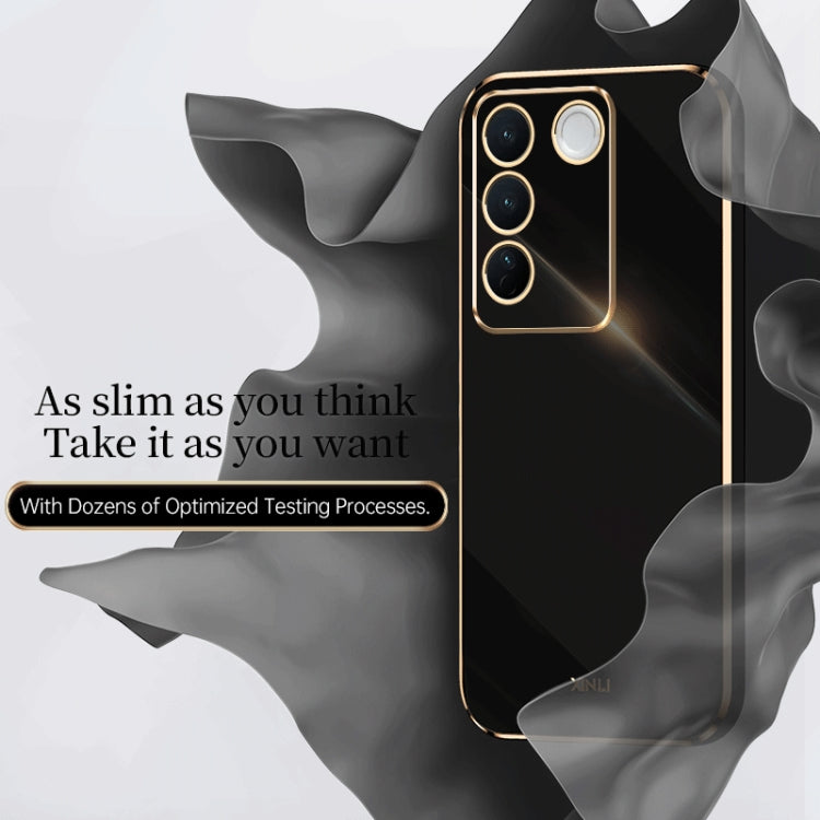 Custodia per telefono in TPU con bordo in oro con placcatura 6D XINLI, For vivo S16 Pro, For vivo S16e