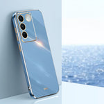 Custodia per telefono in TPU con bordo in oro con placcatura 6D XINLI, For vivo S16 Pro, For vivo S16e