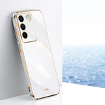 Custodia per telefono in TPU con bordo in oro con placcatura 6D XINLI, For vivo S16 Pro, For vivo S16e