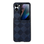 Custodia per telefono in PU scozzese intrecciata, For OPPO Find N2 Flip