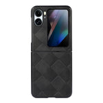 Custodia per telefono in PU scozzese intrecciata, For OPPO Find N2 Flip
