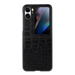 Custodia per telefono in pelle di vacchetta di coccodrillo, For OPPO Find N2 Flip, For OPPO Find N2