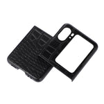 Custodia per telefono in pelle di vacchetta di coccodrillo, For OPPO Find N2 Flip, For OPPO Find N2