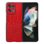 Custodia per telefono in pelle di vacchetta di coccodrillo, For OPPO Find N2 Flip, For OPPO Find N2