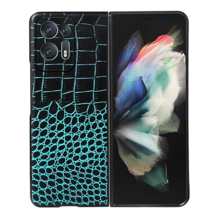 Custodia per telefono in pelle di vacchetta di coccodrillo, For OPPO Find N2 Flip, For OPPO Find N2