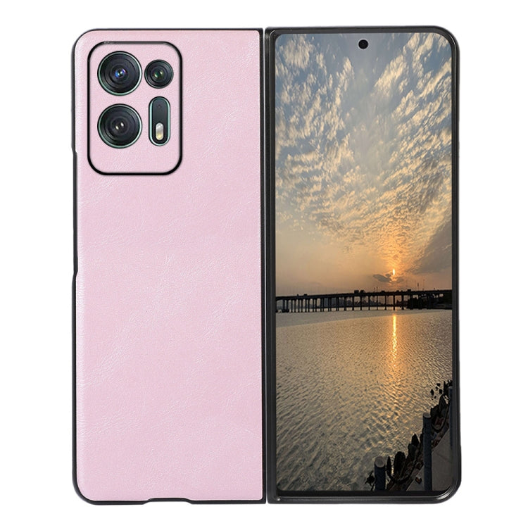 Custodia per telefono PU in pelle bovina, For OPPO Find N2