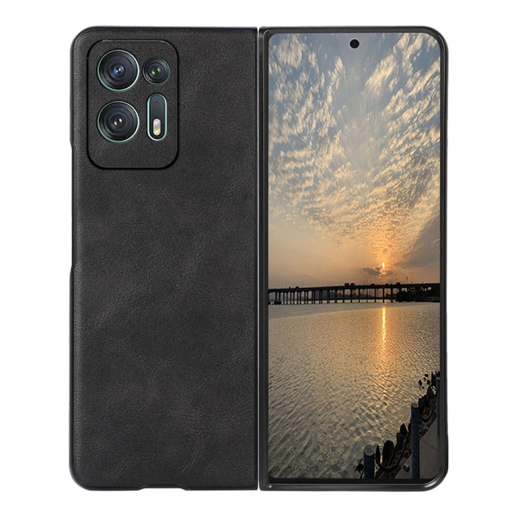 Custodia per telefono PU in pelle bovina, For OPPO Find N2