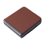 Custodia per telefono in pelle con trama in fibra di carbonio, For OPPO Find N2 Flip, For OPPO Find N2